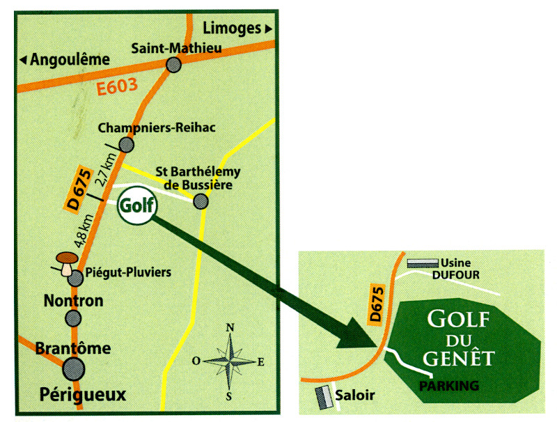 Golf du Genêt, entre Angoulême, Limoges et Périgueux